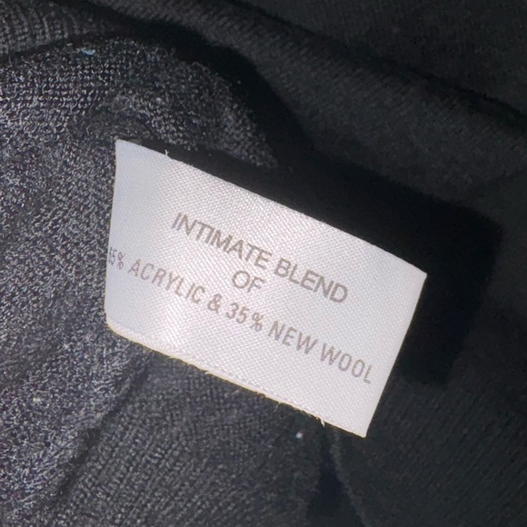 Adonis size M Classic Black Men's Sweater, wool blend, simple - Picture 4 of 4